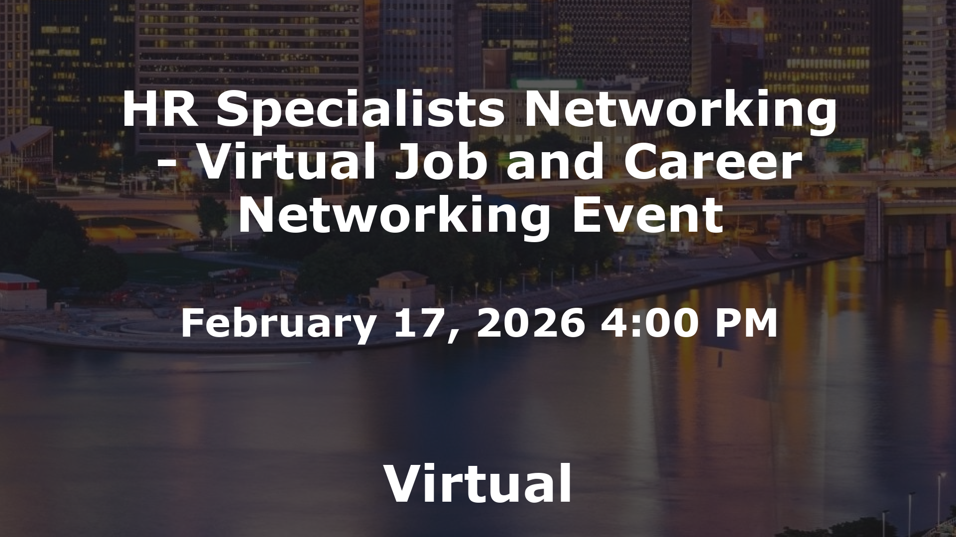 HR Specialists Networking - Virtual Job and Career Networking Event event image